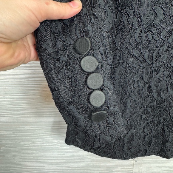 VERONICA BEARD Jacket ASHBURN Lace BLACK BLAZER Formal $750 Sz 2 - Picture 9 of 10